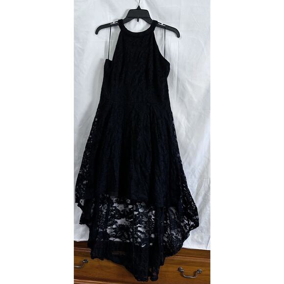 Halter Hi-Lo Floral Lace Cocktail Dress Sleeveless Bridesmaid Formal S/XXL - Picture 2 of 16